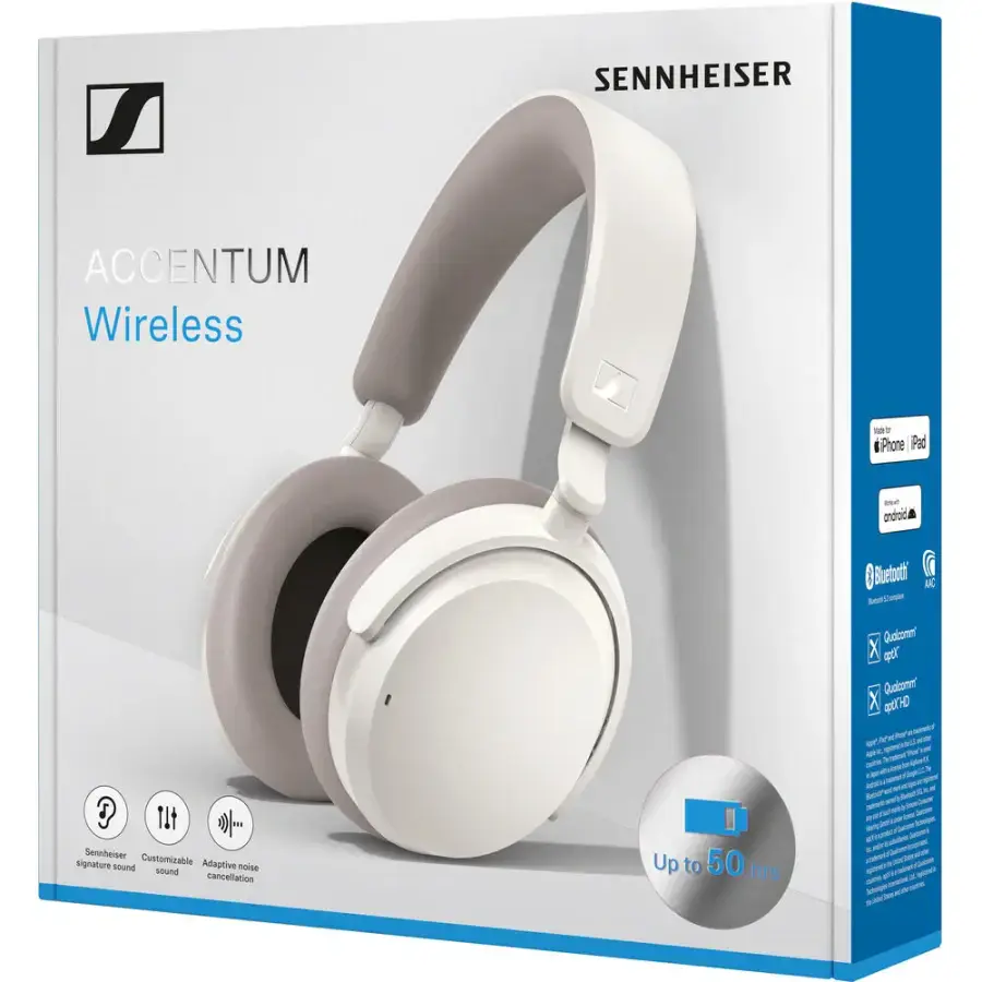 Навушники Sennheiser ACCENTUM Wireless - White (700175)