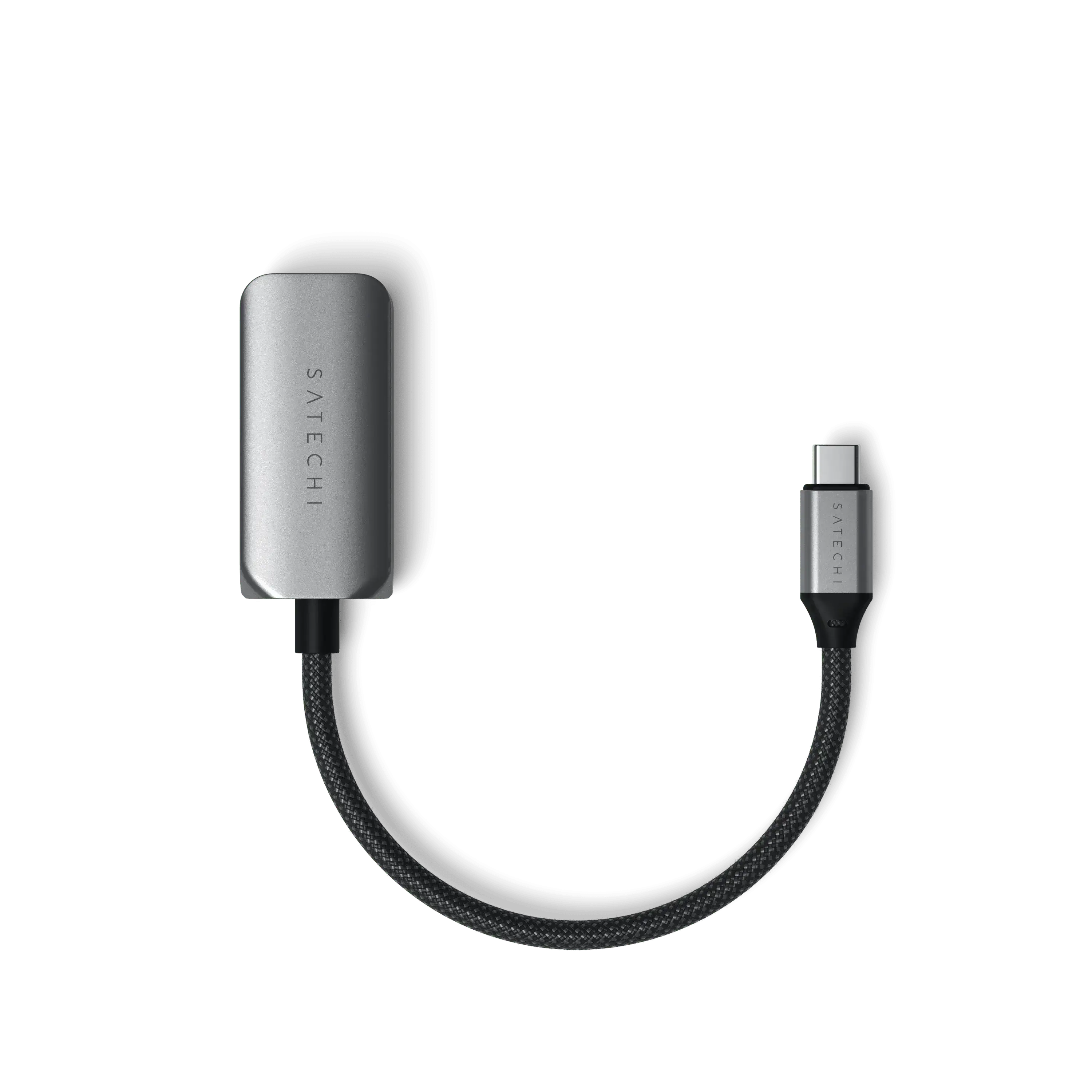 Переходник Satechi USB-C 2.5 Gigabit Ethernet Adapter Space Gray (ST-AE25M)