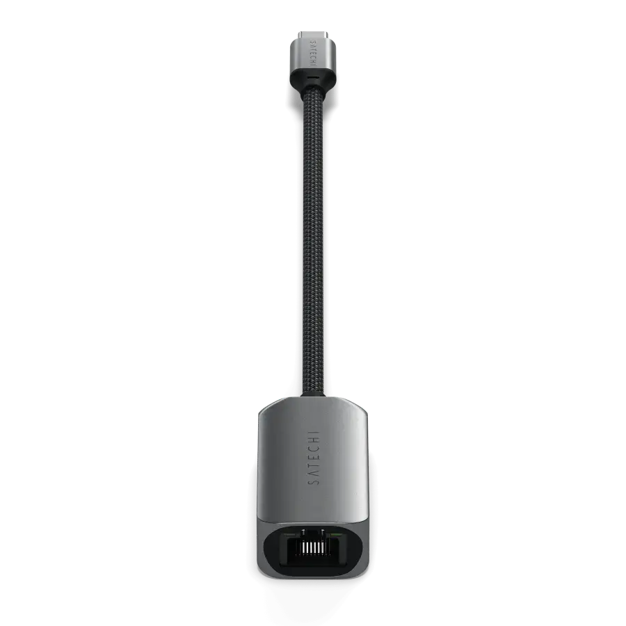 Перехідник Satechi USB-C 2.5 Gigabit Ethernet Adapter Space Gray (ST-AE25M)