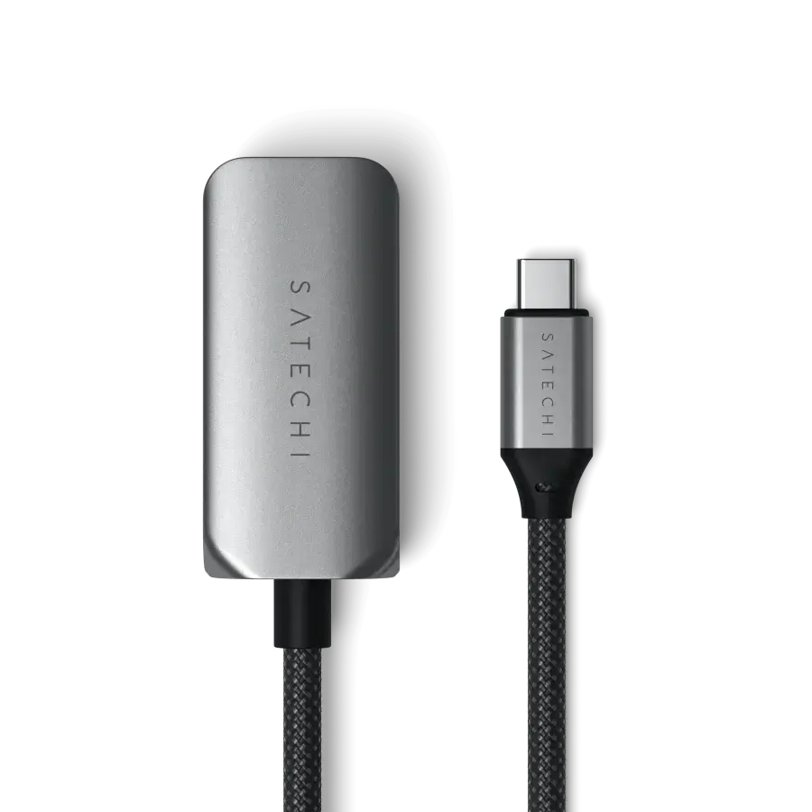 Перехідник Satechi USB-C 2.5 Gigabit Ethernet Adapter Space Gray (ST-AE25M)