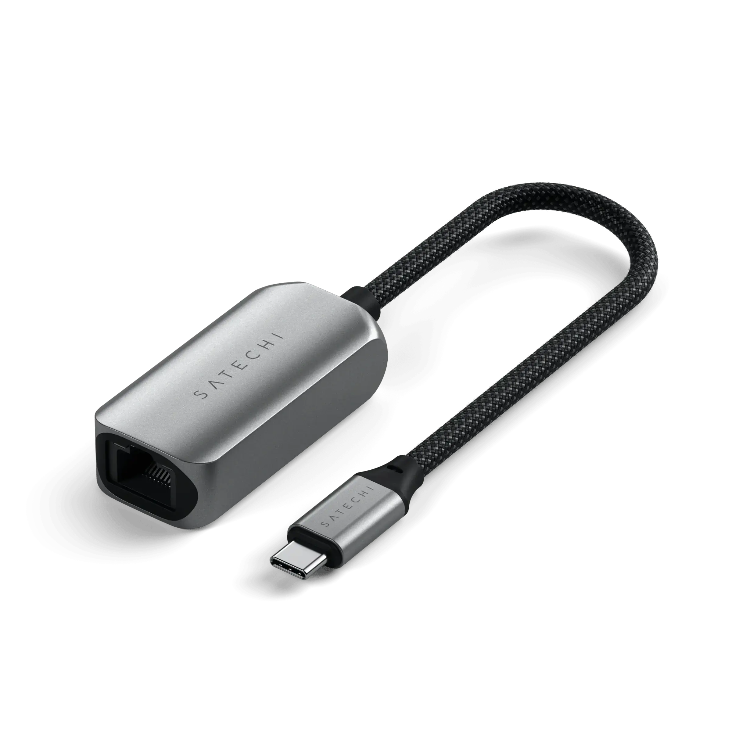 Перехідник Satechi USB-C 2.5 Gigabit Ethernet Adapter Space Gray (ST-AE25M)