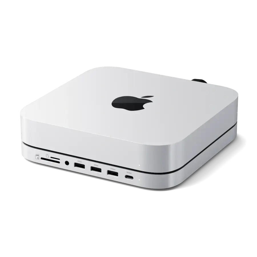 Подставка-док-станция Satechi Stand & Hub для Mac Mini / Studio With NVMe SSD Enclosure (ST-GMMSHS)
