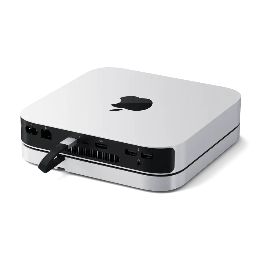 Подставка-док-станция Satechi Stand & Hub для Mac Mini / Studio With NVMe SSD Enclosure (ST-GMMSHS)