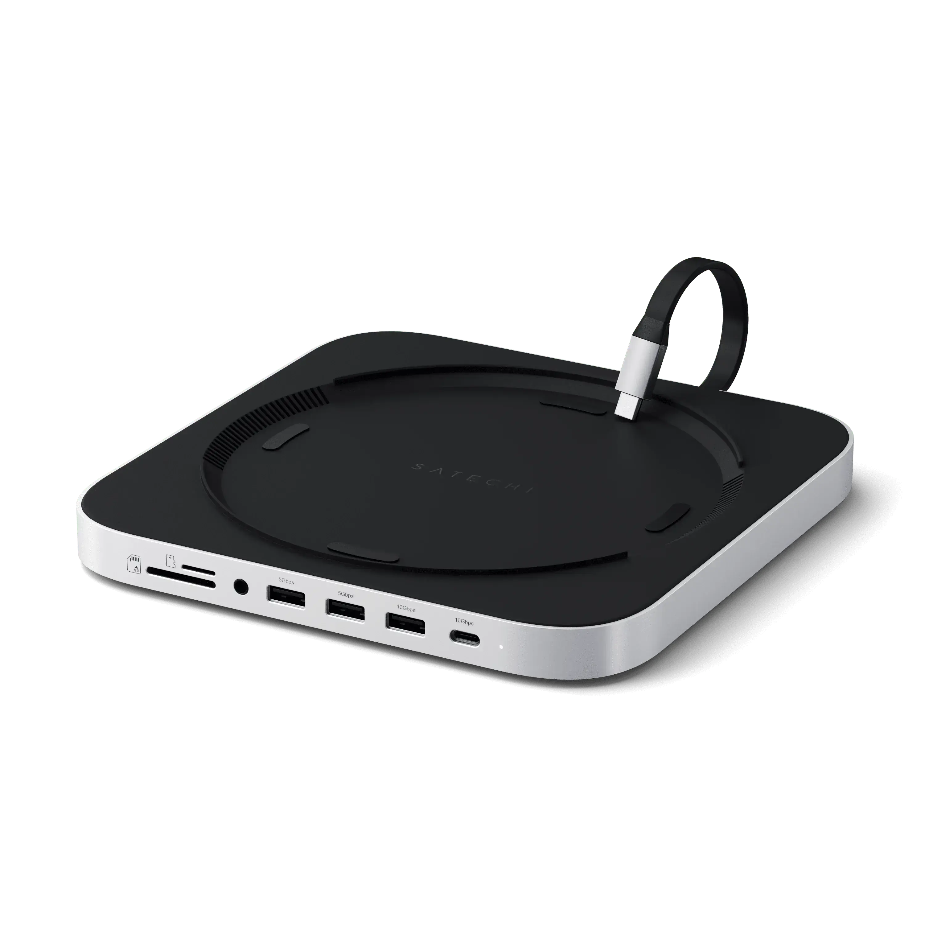 Підставка-док-станція Satechi Stand & Hub For Mac Mini / Studio With NVMe SSD Enclosure (ST-GMMSHS)