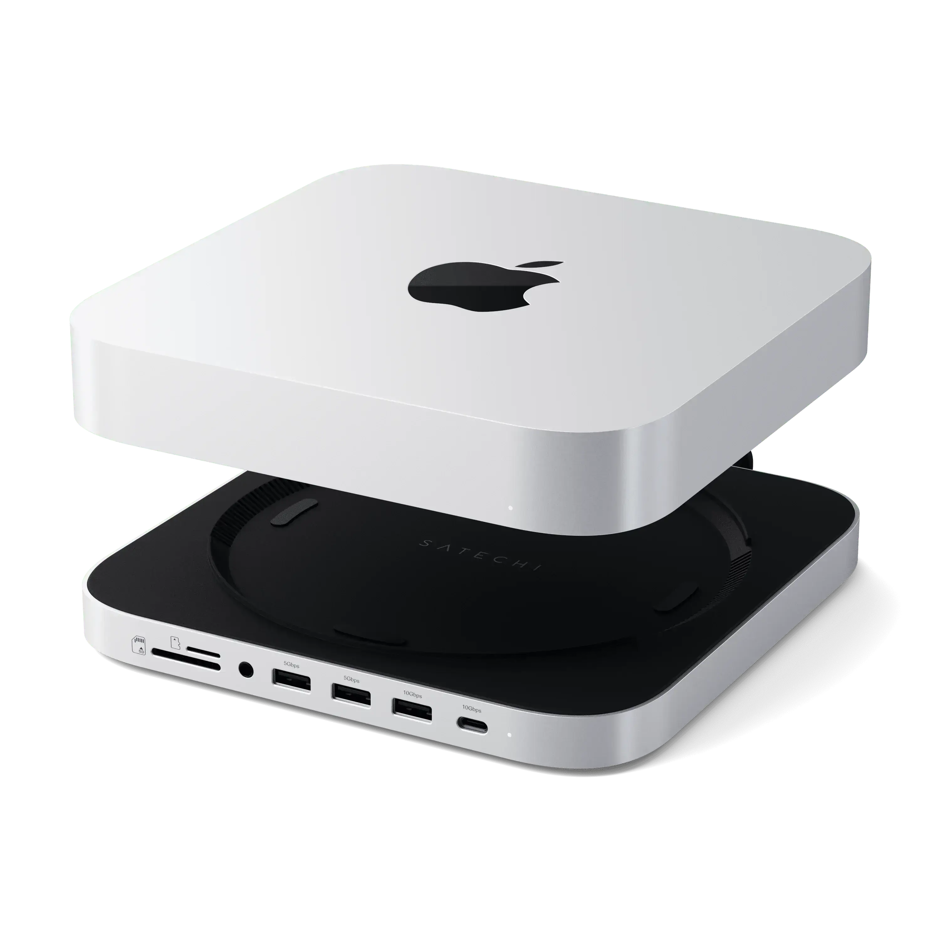 Підставка-док-станція Satechi Stand & Hub For Mac Mini / Studio With NVMe SSD Enclosure (ST-GMMSHS)