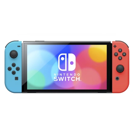 Портативна ігрова приставка Nintendo Switch OLED with Neon Blue and Neon Red Joy-Con (045496453442)