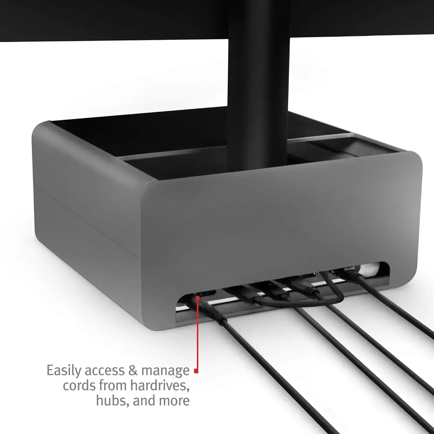Регулируемая по высоте подставка с местом для хранения Twelve South HiRise Pro for iMac/Displays/Monitors - Gunmetal (12-1719)