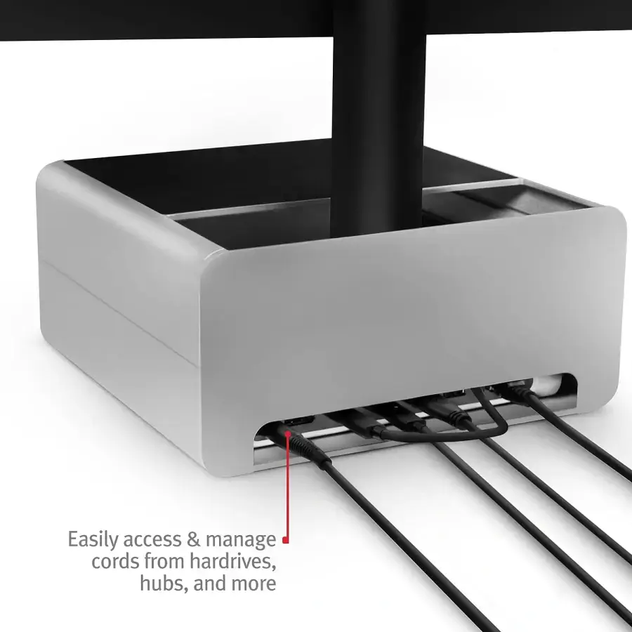 Регульована по висоті підставка з місцем для зберігання Twelve South HiRise Pro for iMac/Displays/Monitors - Silver (TS-2265)