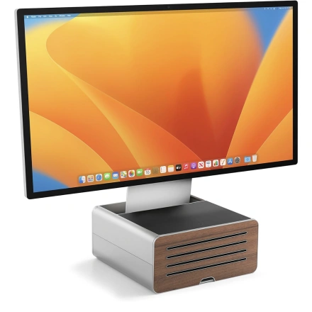 Регульована по висоті підставка з місцем для зберігання Twelve South HiRise Pro for iMac/Displays/Monitors - Silver (TS-2265)