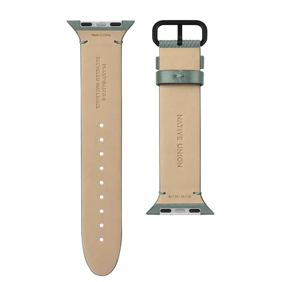 Ремінець Native Union (RE) Classic Band Slate Green for Apple Watch 49/45/44mm (RESTRAP-AW-L-GRN)