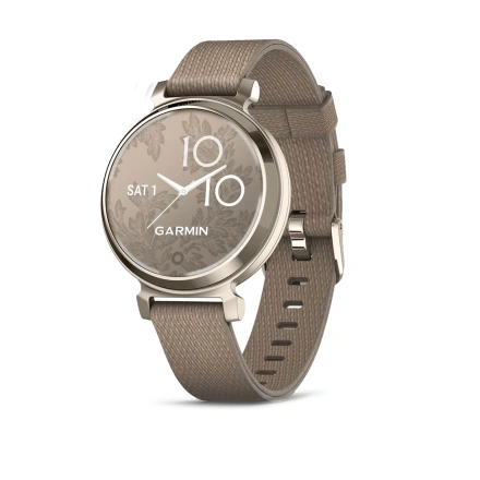 Смарт-годинник Garmin Lily 2 Classic Cream Gold with Coffee Nylon Band (010-02839-14)