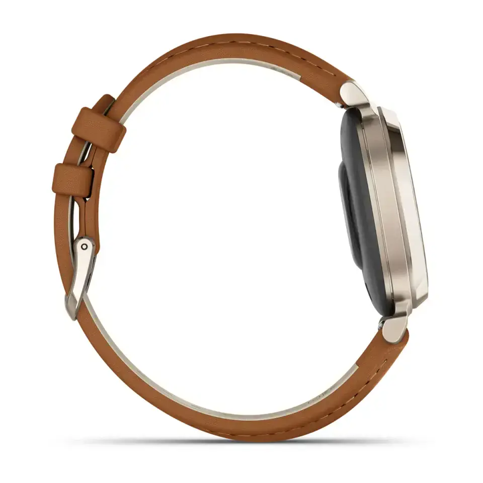 Смарт-часы Garmin Lily 2 Classic Cream Gold with Tan Leather Band (010-02839-02)