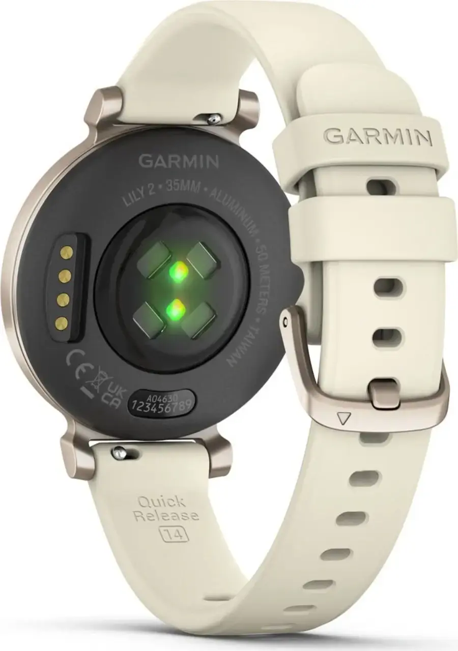 Смарт-годинник Garmin Lily 2 Cream Gold with Coconut Silicone Band (010-02839-00)