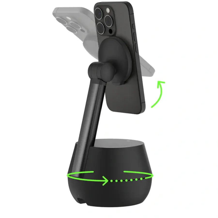 Тримач для телефону з автоматичним відстеженням та бездротовою зарядкою 15W Belkin Auto-Tracking Stand Pro з DockKit (MMA008vf05BK)
