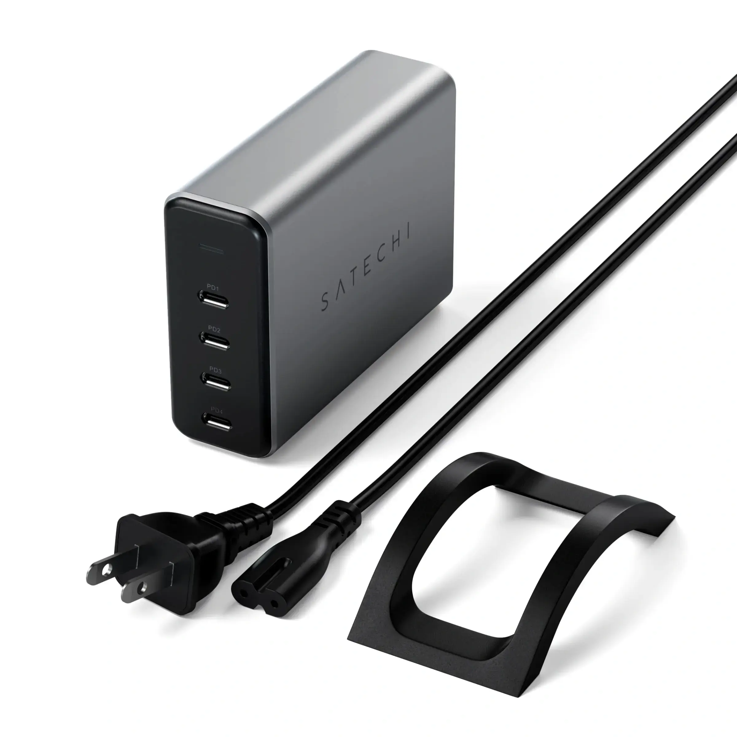 Зарядное устройство Satechi 165W USB-C 4-port PD Gan Charger (ST-UC165GM-US)