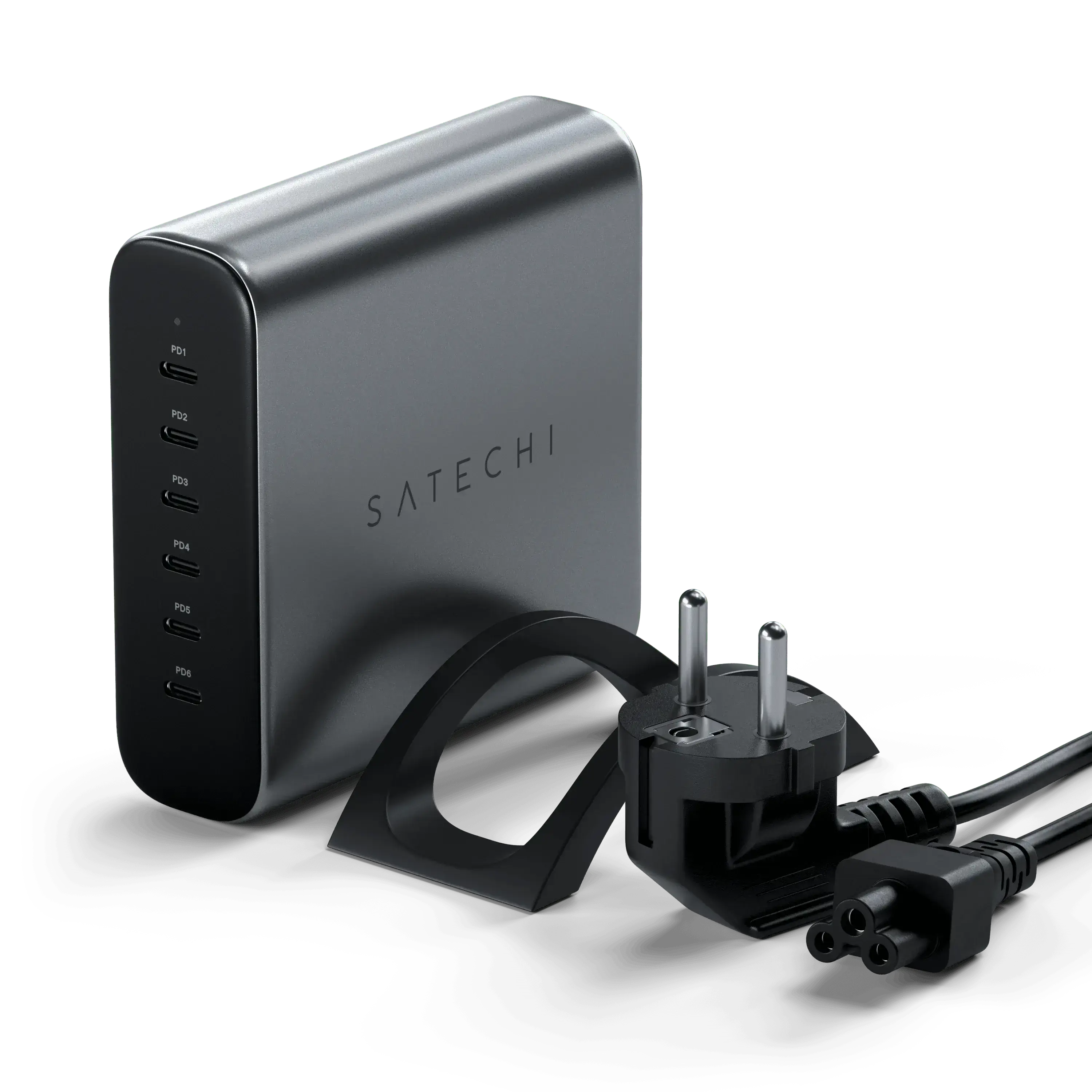 Зарядний пристрій Satechi 200W 6-Port USB-C PD GaN Charger (ST-C200GM-EU)