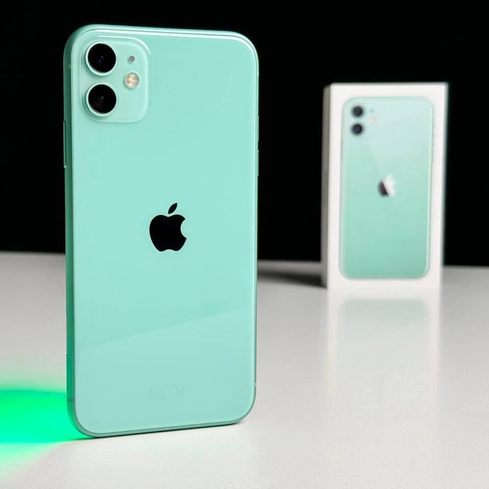 USED Apple iPhone 11 128GB Green (MWLK2)🔋100%(Состояние - 9.9/10, Комплект - Полный | гарантия - 1 мес.)