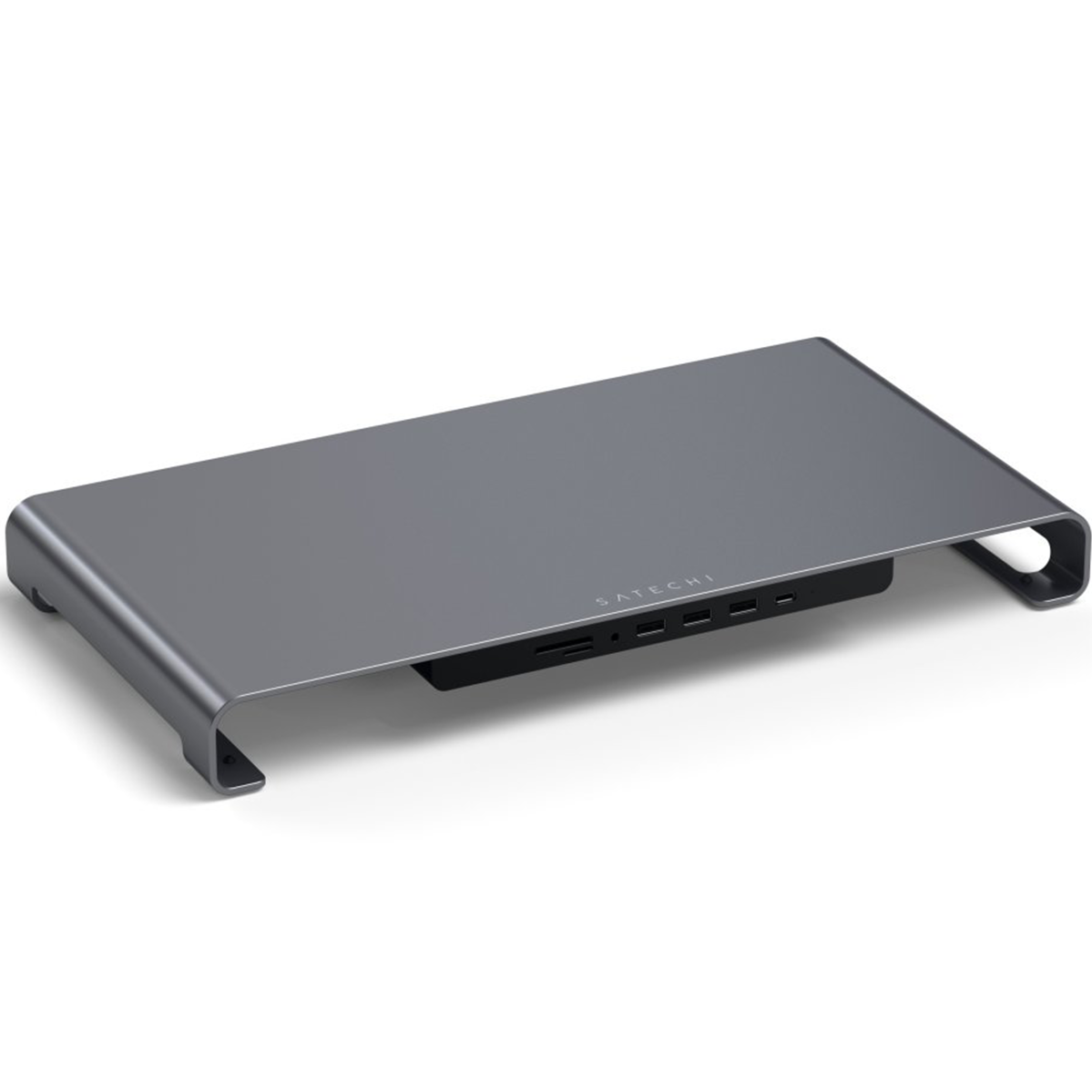 Підставка для iMac чи монітора‌ Satechi Aluminum USB-C Monitor Stand Hub XL - Space Gray (ST-UCSHXLM)