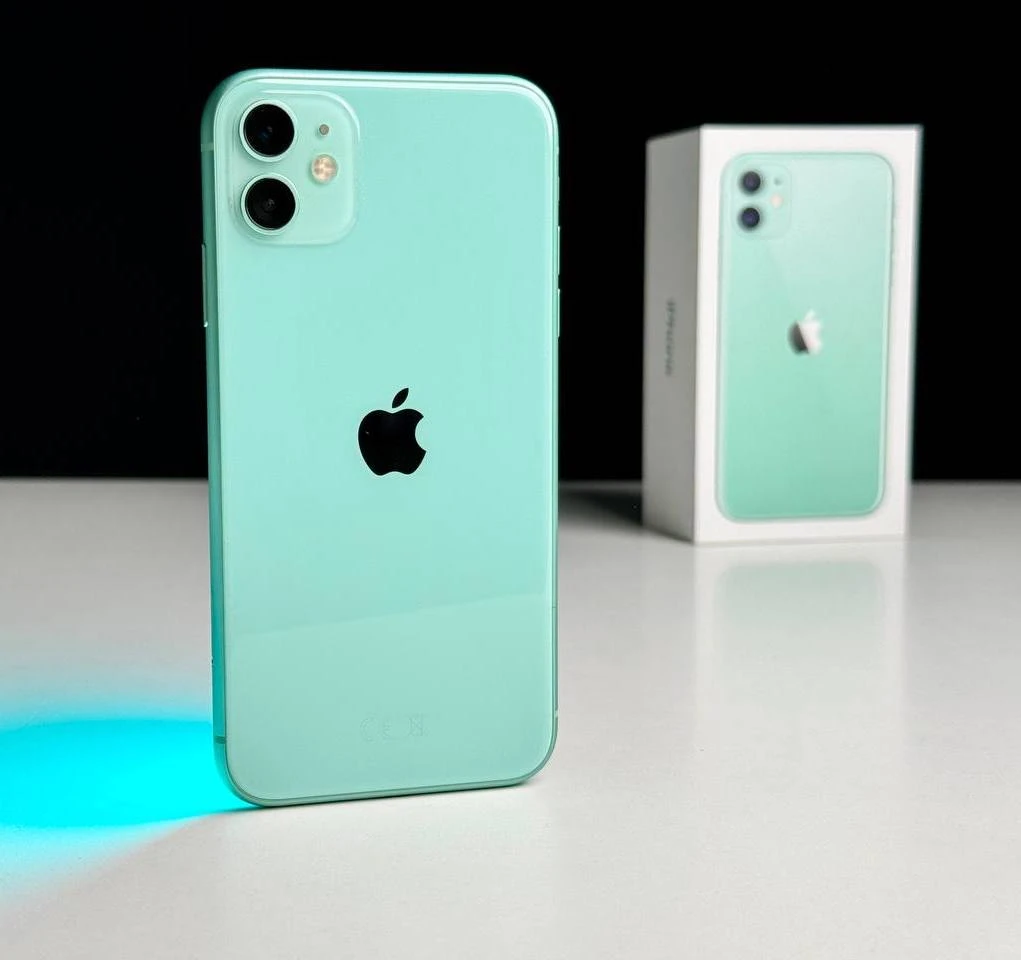 USED Apple iPhone 11 64GB Green (MHCW3, MHDG3)🔋100%(Стан - 10/10, Комплект - Повний | гарантія - 1 міс.)