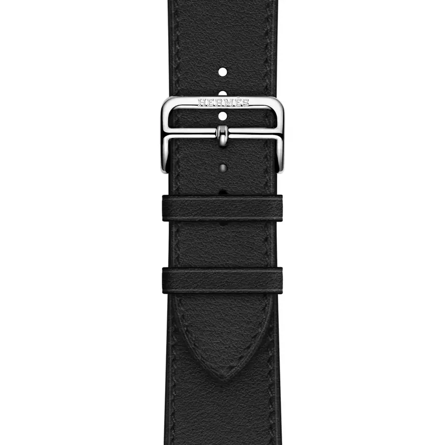 Apple Watch Hermès Series 9 GPS + Cellular 45mm Space Black Stainless Steel Case with Black Deployment Buckle (MRQQ3+H078782CJ89)
