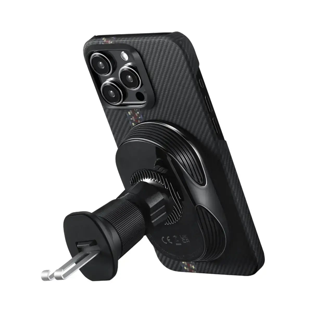 Автомобильное крепление с беспроводной зарядкой Pitaka MagEZ Car Mount Pro 2 (CM2303N)