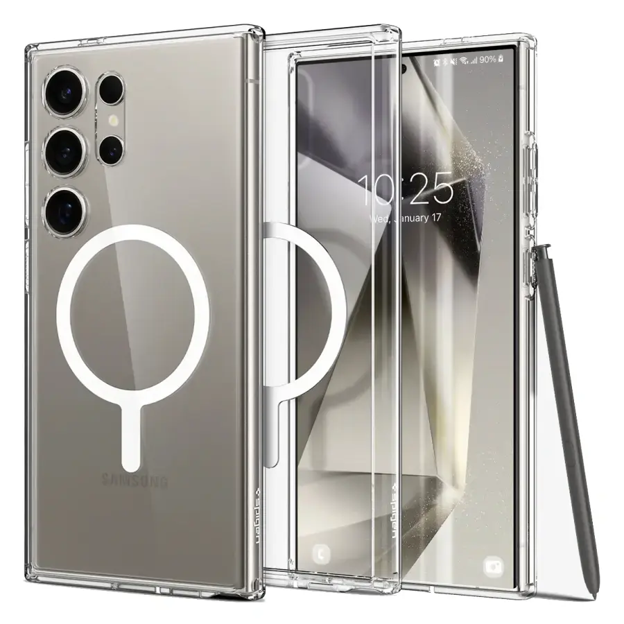 Чехол Spigen Ultra Hybrid Metal Ring Case [MagFit] for Samsung Galaxy S24 Ultra (ACS07297)