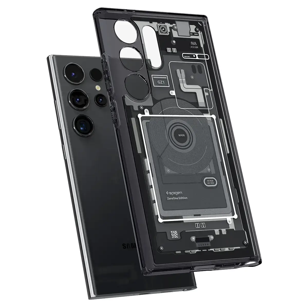 Чехол Spigen Ultra Hybrid Zero One for Samsung Galaxy S24 Ultra - Black (ACS07293)
