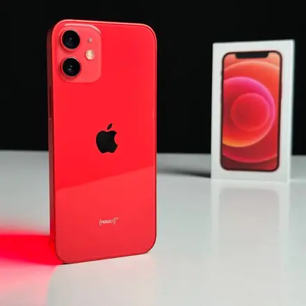 USED Apple iPhone 12 Mini 64GB (PRODUCT) RED (MG8H3, MGE03)🔋100%(Стан - 9/10, Комплект - Повний | гарантія - 1 міс.)