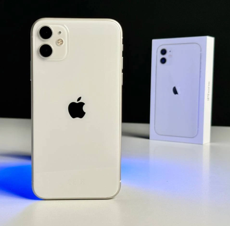 USED Apple iPhone 11 64GB White (MHCQ3, MHDC3)🔋92%(Состояние - 9.5/10, Комплект - Полный | гарантия - 1 мес.)