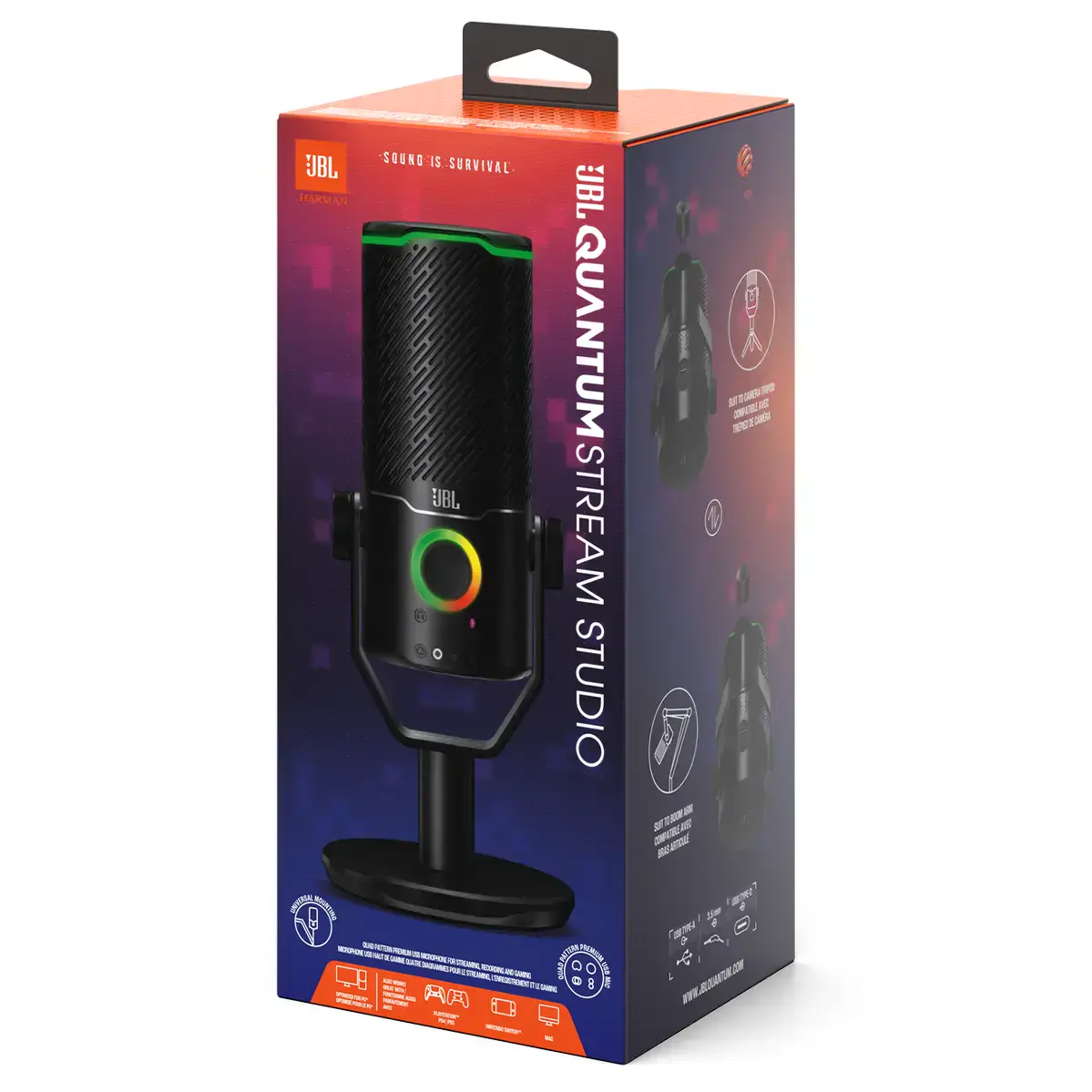 Мікрофон JBL Quantum Stream Studio (JBLSTRMSTUDIOBLK)