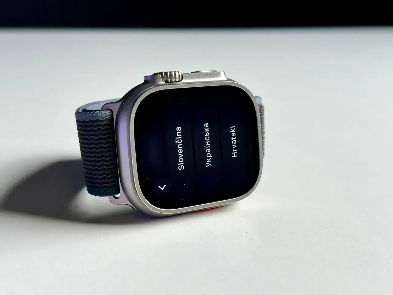 NEW NO BOX Apple Watch Ultra 2 GPS + Cellular 49mm Titanium Case with Blue/Black Trail Loop - S/M (MRF53)