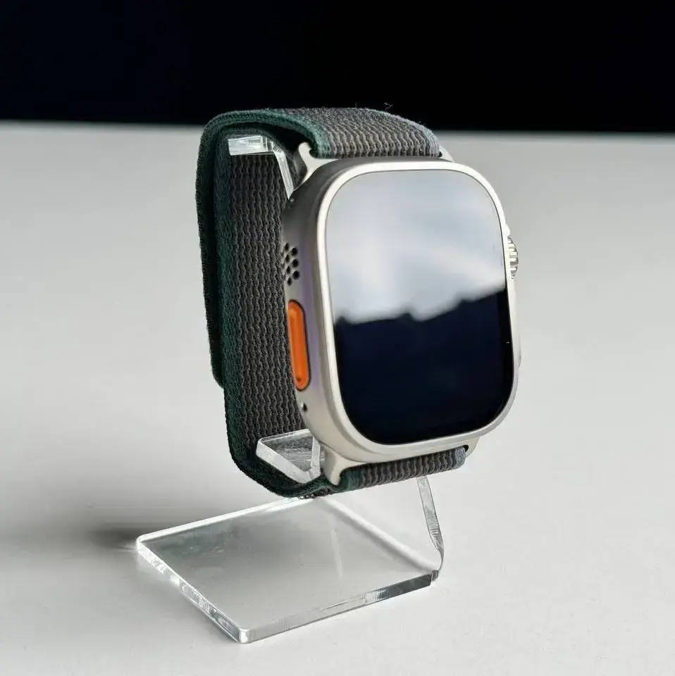 NEW NO BOX Apple Watch Ultra 2 GPS + Cellular 49mm Titanium Case with Blue/Black Trail Loop - S/M (MRF53)