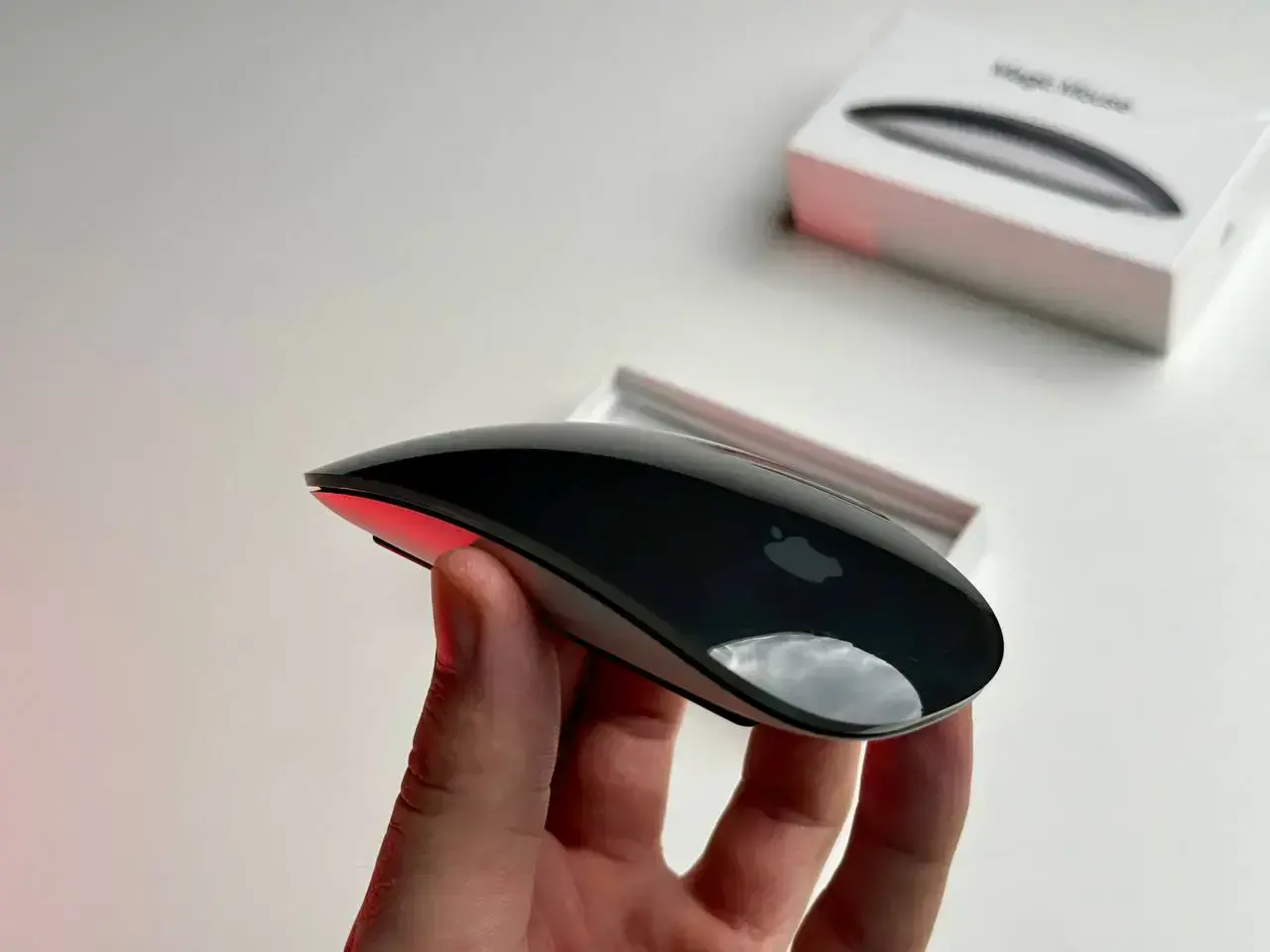 OPEN BOX Apple Magic Mouse 2022 - Black Multi-Touch Surface (MMMQ3)