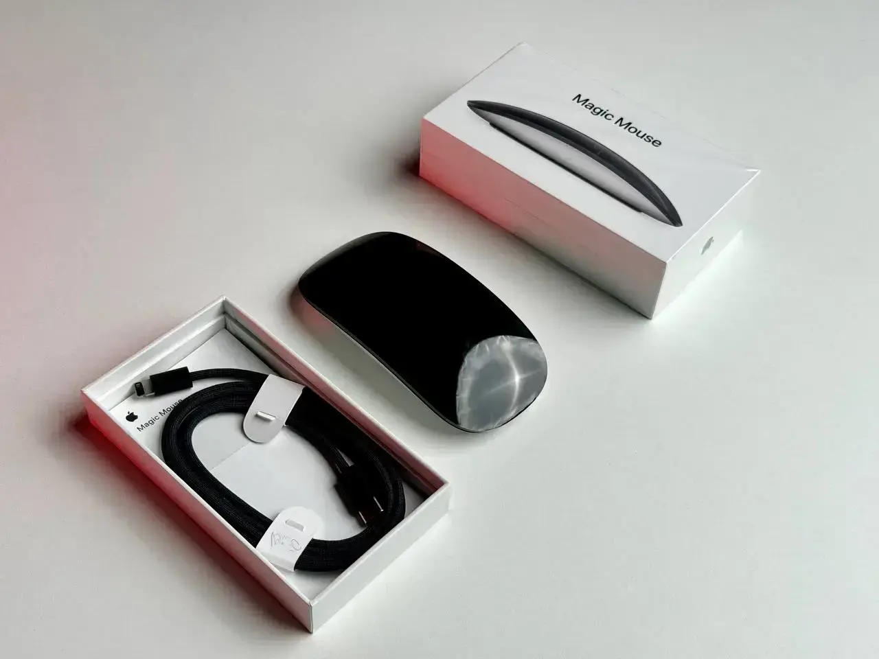OPEN BOX Apple Magic Mouse 2022 - Black Multi-Touch Surface (MMMQ3)