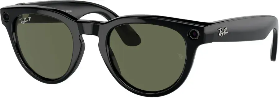 Смарт-окуляри Ray-Ban | Meta Headliner Large - Shiny Black / G-15 Green (RW4009F 601/71 51-23)