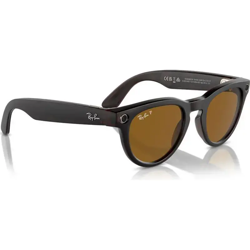 Смарт-очки Ray-Ban | Meta Headliner Standard - Matte Rebel Black / Brown (RW4009 675483 50-23)