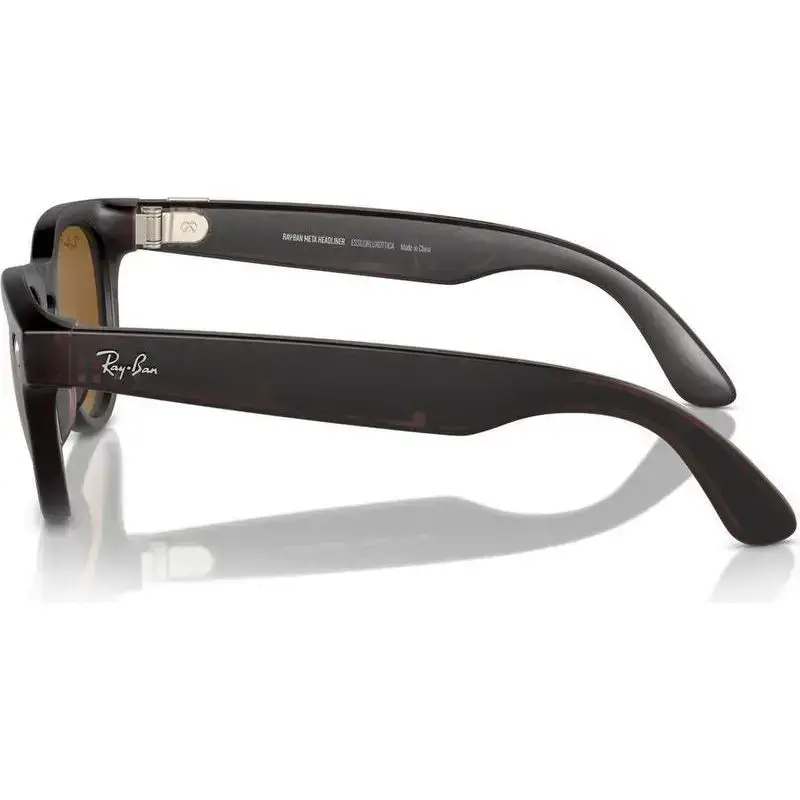 Смарт-очки Ray-Ban | Meta Headliner Standard - Matte Rebel Black / Brown (RW4009 675483 50-23)