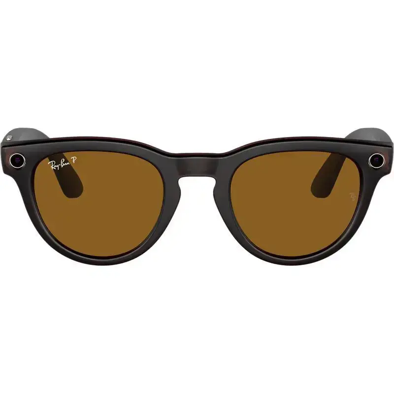 Смарт-очки Ray-Ban | Meta Headliner Standard - Matte Rebel Black / Brown (RW4009 675483 50-23)