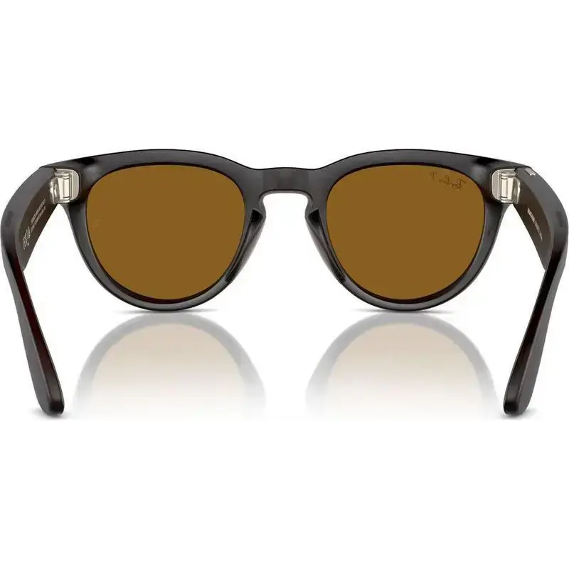 Смарт-очки Ray-Ban | Meta Headliner Standard - Matte Rebel Black / Brown (RW4009 675483 50-23)