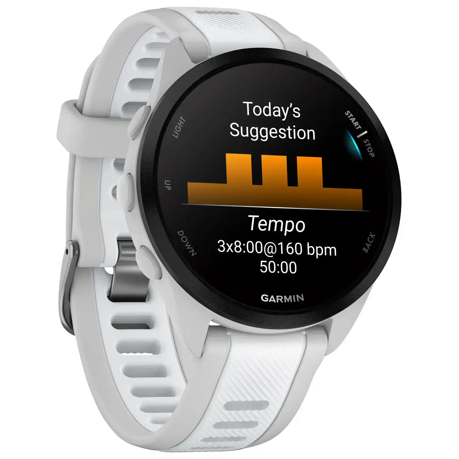 Спортивний годинник Garmin Forerunner 165 Music - Mist Gray/Whitestone (010-02863-31)