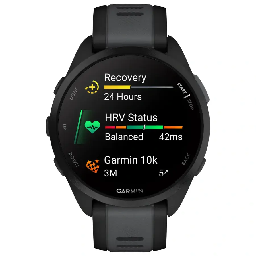 Спортивний годинник Garmin Forerunner 165 - Black/Slate Gray (010-02863-20)