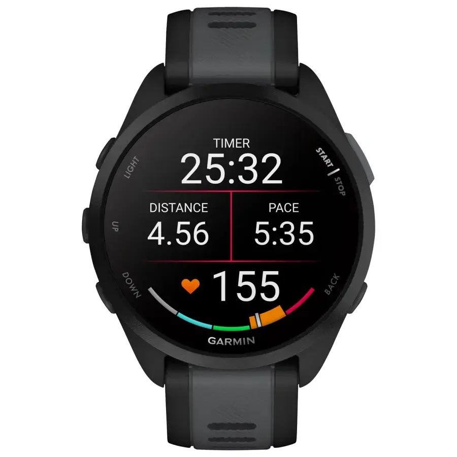 Спортивний годинник Garmin Forerunner 165 - Black/Slate Gray (010-02863-20)