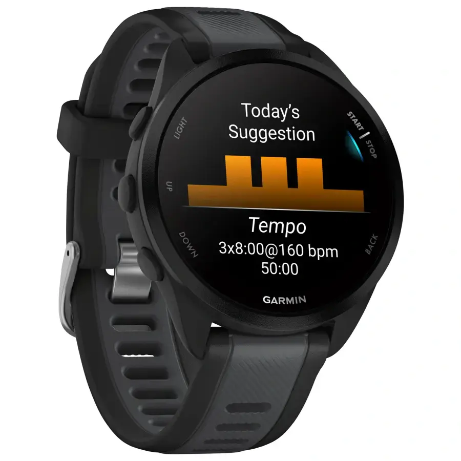 Спортивний годинник Garmin Forerunner 165 Music - Black/Slate Gray (010-02863-30)