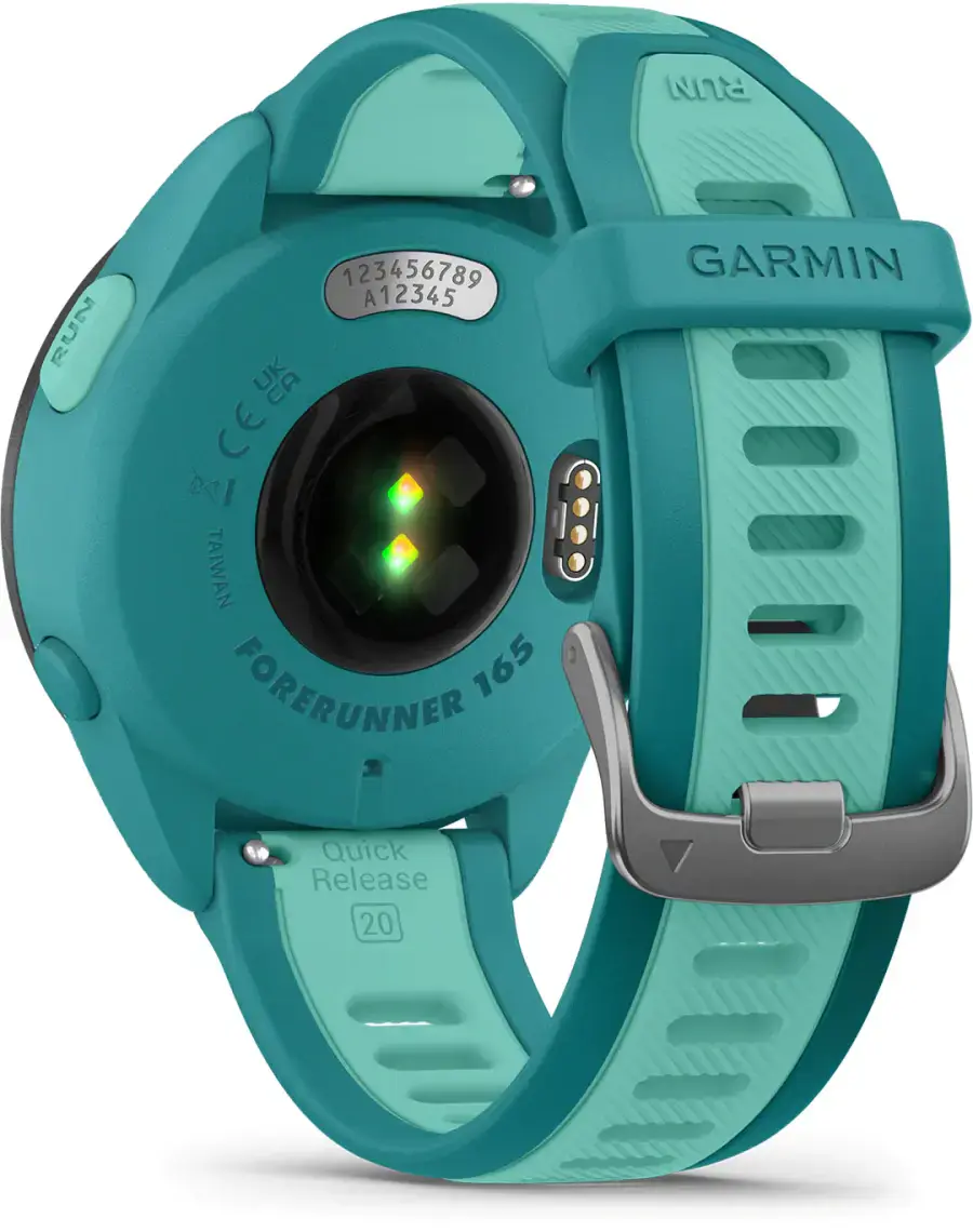 Спортивний годинник Garmin Forerunner 165 Music - Turquoise/Aqua (010-02863-32)