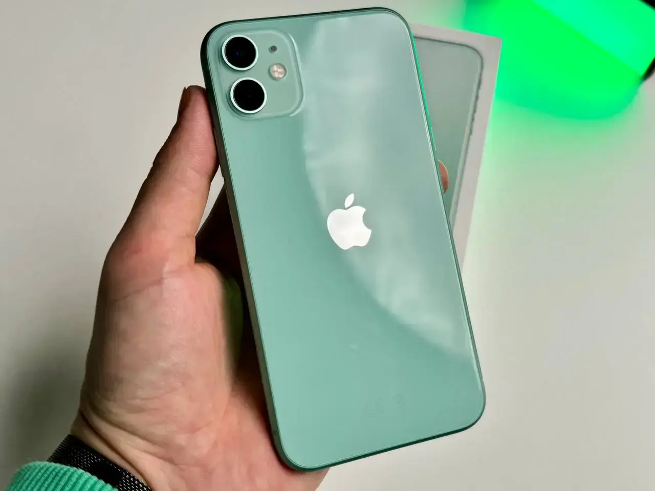 USED Apple iPhone 11 128GB Green (MWLK2)🔋100%(Состояние - 9.9/10, Комплект - Полный | гарантия - 1 мес.)