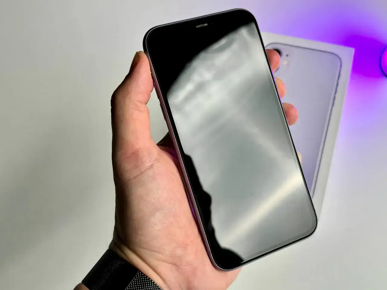 USED Apple iPhone 11 128GB Purple (MWLJ2)🔋100%(Состояние - 9.5/10, Комплект - Полный | гарантия - 1 мес.)