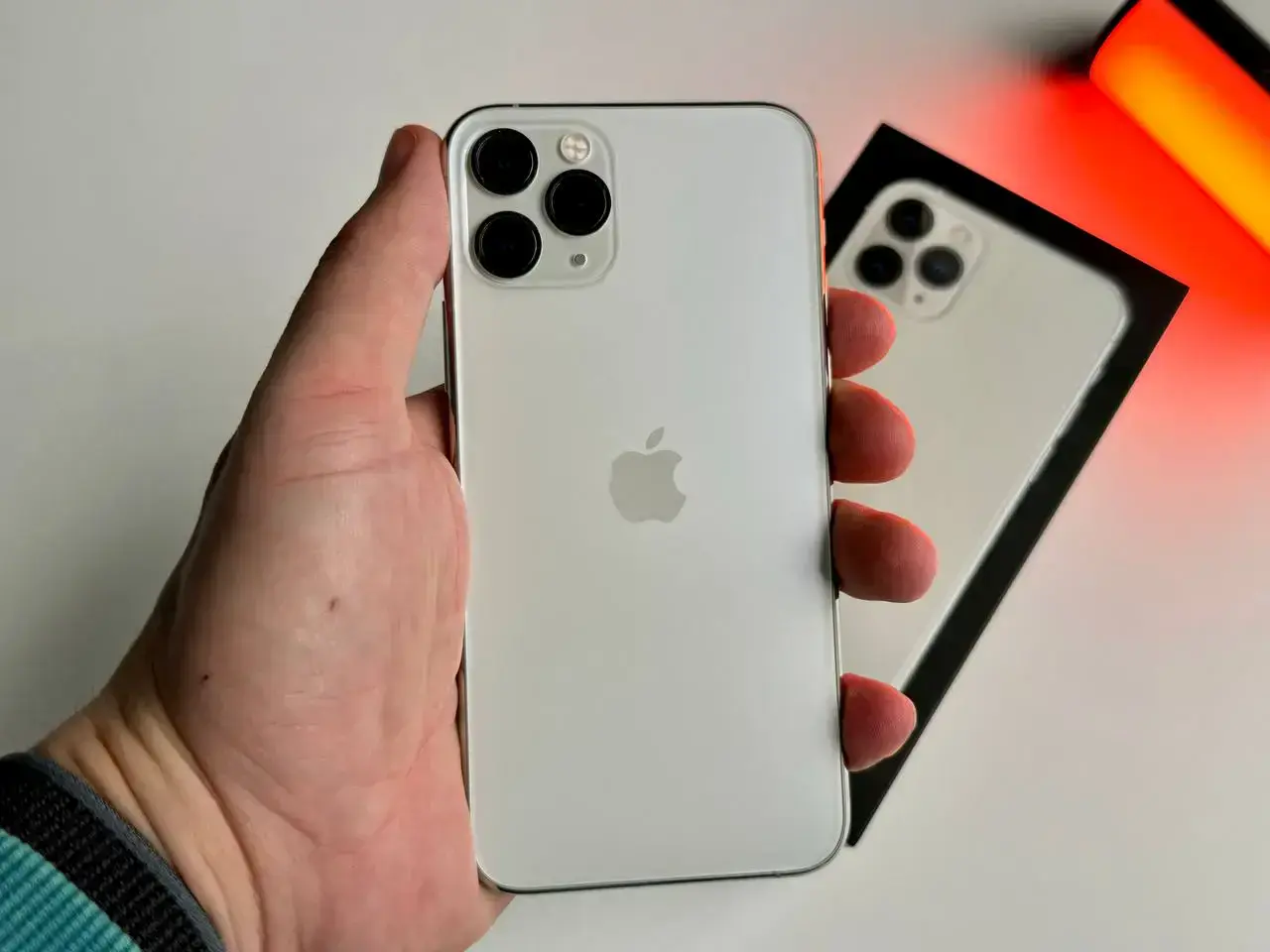 USED Apple iPhone 11 Pro 64GB Silver (MWC32)🔋100%(Стан - 9.9/10, Комплект - iPhone, кабель, коробка | гарантія - 1 міс.)