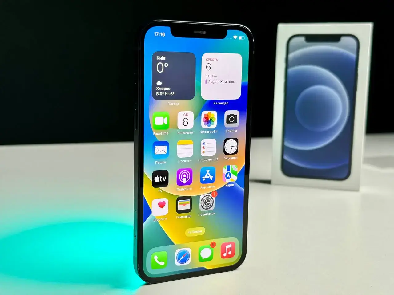 USED Apple iPhone 12 64GB Black (MGH63, MGJ53)🔋84%(Стан - 8.8/10, Комплект - iPhone | гарантія - 1 міс.)