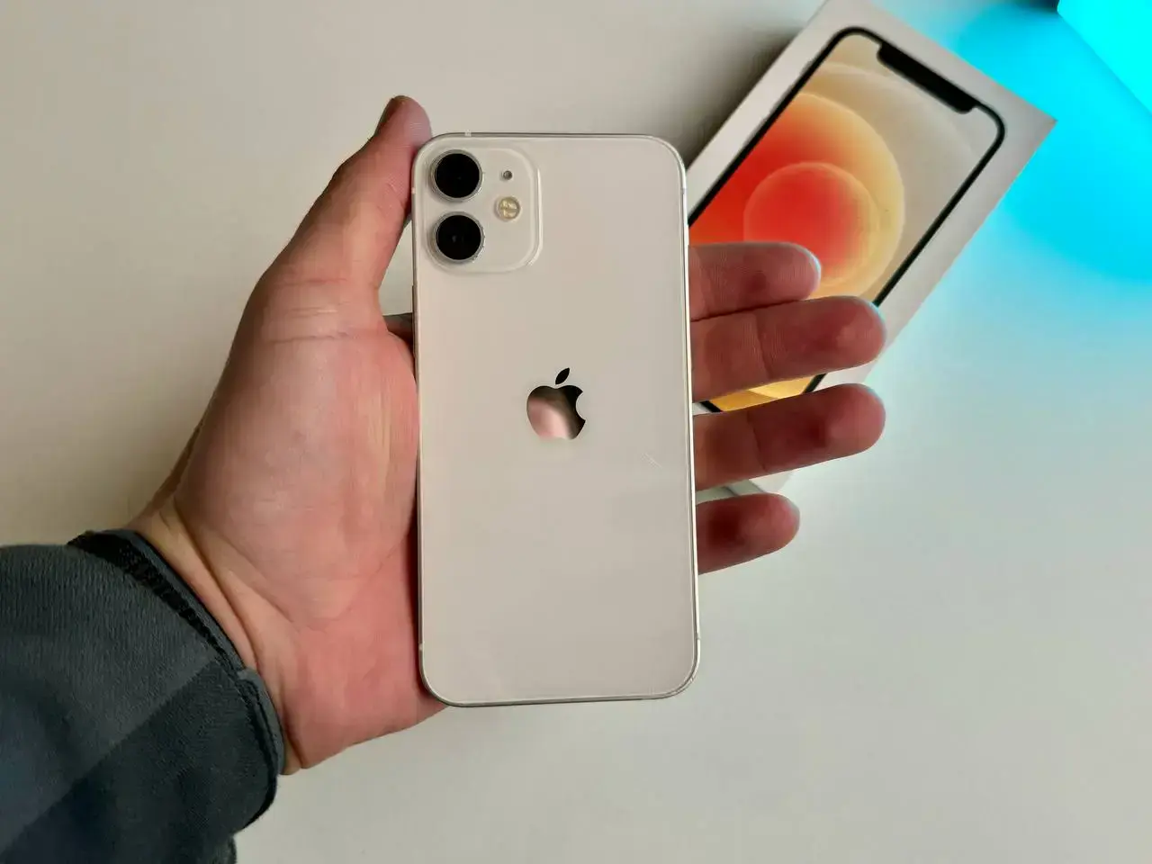 USED Apple iPhone 12 Mini 64GB White (MG8G3, MGDY3)🔋86%(Стан - 7.5/10, Комплект - Повний | гарантія - 1 міс.)