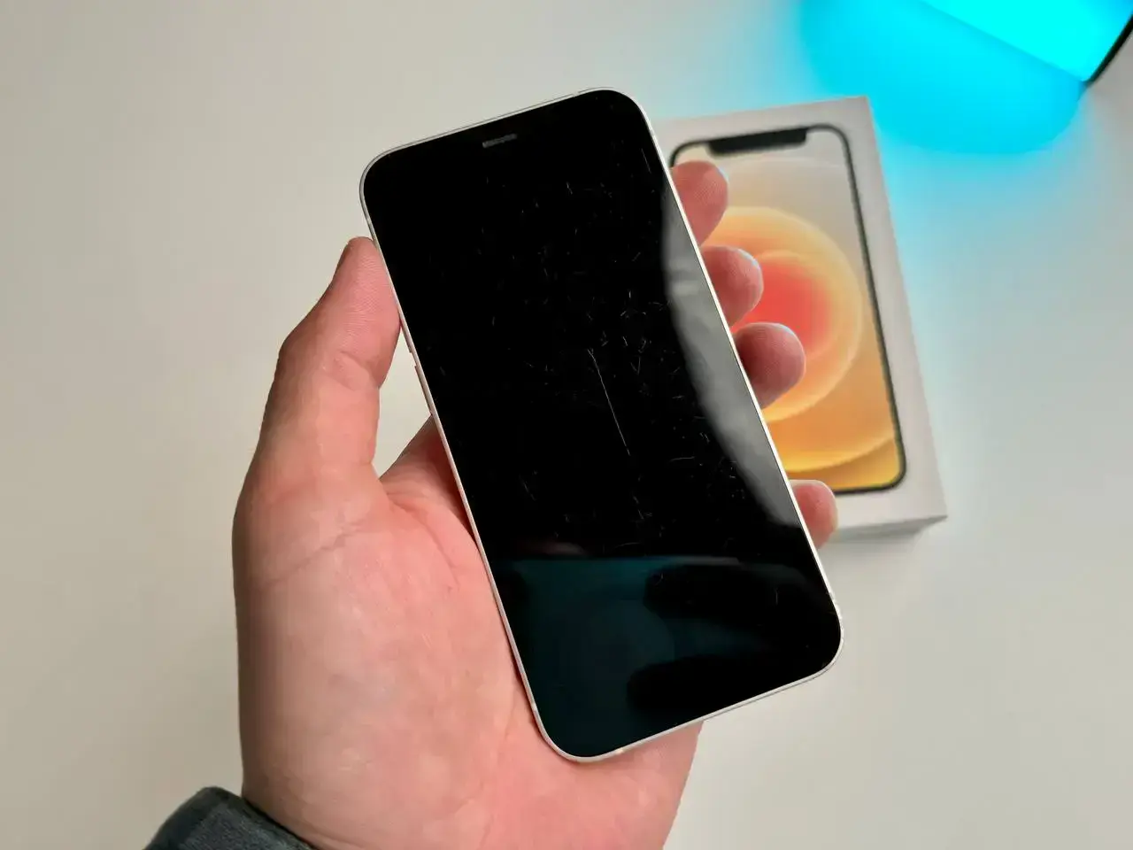 USED Apple iPhone 12 Mini 64GB White (MG8G3, MGDY3)🔋86%(Стан - 7.5/10, Комплект - Повний | гарантія - 1 міс.)